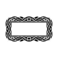 Intricate Celtic Frame, Vintage, Elegant Border, Ornamental vector