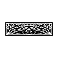 Botanical Border, Intricate Mushroom Motif vector