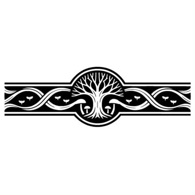 Mystical Tree of Life Border, Celtic Inspired