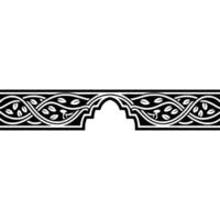 Intricate Celtic Border, Elegant Ornamentation - Pattern - Ornament vector