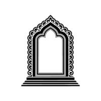 Intricate Archway, Geometric Ornamentation, Minimalist vector