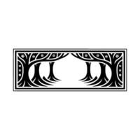 Stylized Sakura Trees - Geometric Japanese vector