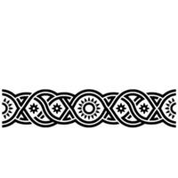 Intricate Celtic Border, Vintage, Ornamental Pattern vector