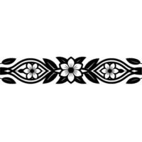 Elegant Floral Border, Vintage, Decorative Element, - Ornamental, Motif vector