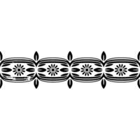 Geometric Tribal Border, Vintage Style, Pattern vector