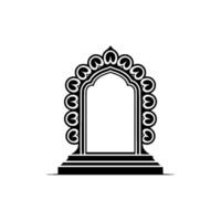 Intricate Archway, Minimalist, Symbolic Gateway vector