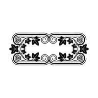 Elegant Victorian Border, Decorative Frame, Vintage Ornamentation vector