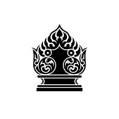 Intricate Crown Emblem, Royal Symbol, Ornamental