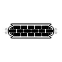 Art Deco Brickwork Border, Geometric vector