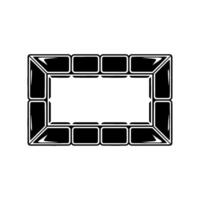 Geometric Brick Frame, Minimalist, Abstract vector
