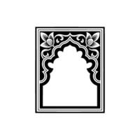 Intricate Archway, Decorative Frame, Vintage vector