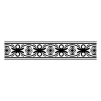 Elegant Ornamental Border, Vintage, Minimalist Pattern vector