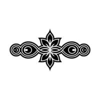 Intricate Floral Border, Elegant, Vintage Motif, Celtic vector
