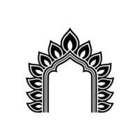 Intricate Archway, Geometric Ornamentation, Minimalist - Ornament vector