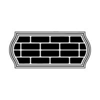 Minimalist Brick Pattern, Geometric, Modern Emblem vector