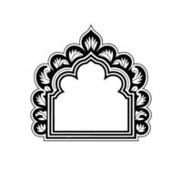 Intricate Archway, Moroccan, Elegant Silhouette vector