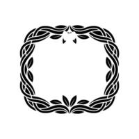 Intricate Celtic Frame, Illuminated with Radiant Glow vector
