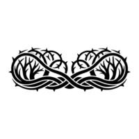 Eternal Roots Tribal Infinity Symbol vector