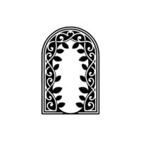 Intricate Archway, Ornamental Frame, Vintage vector