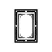 Vintage Frame, Elegant Border, Minimalist, Blank Canvas vector