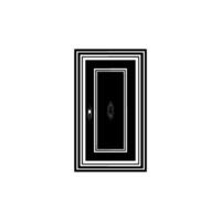 Elegant Black Door, Minimalist, Subtle Texture vector