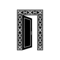 Ornate Portal, Symbolic Transition, Minimalist vector