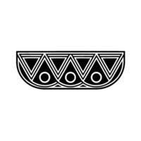 Geometric Deco Emblem - Stylized Triangle Motif vector