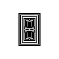 Geometric Window, Intricate, Minimalist Aesthetic vector