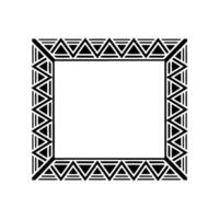 Geometric Deco Frame, Minimalist, Black White, Pattern vector