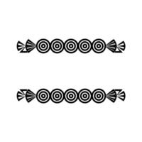 Geometric Tribal Border, Stylized Circular Motif vector