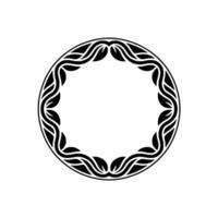 Intricate Circular Ornament, Minimalist, Circle - Pattern vector