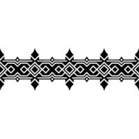 Geometric Deco Border, Intricate Pattern, Vintage vector