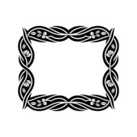 Intricate Tribal Frame, Elegant Border, Pattern vector