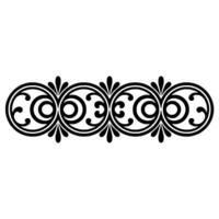 Elegant Vintage Scroll Border, Decorative Element, Ornament vector