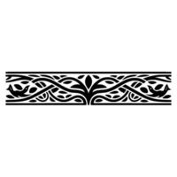Elegant Black Ornamental Border, Vintage, Vine vector