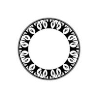 Stylized Circular Ornament, Tribal Motif, Minimalist - Circle vector