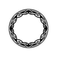 Intricate Celtic Circle Frame, Vintage Style, Ornament vector