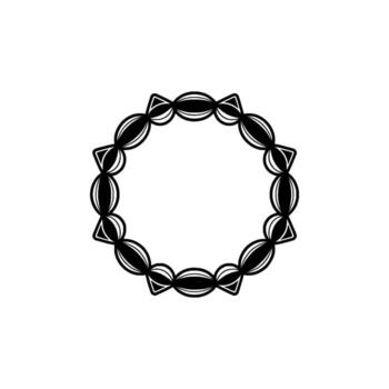 geométrico circulo marco, minimalista, elegante borde, modelo vector