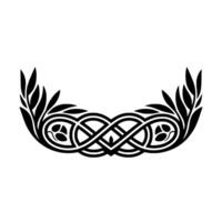 Intricate Celtic Laurel Wreath, Symbolic vector