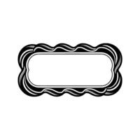 Abstract Wave Frame, Minimalist Element - Line vector