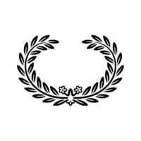 Elegant Laurel Wreath, Minimalist, Celebration Motif vector