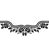Elegant Floral Border, Vintage, Decorative Element, - Rose, Frame vector