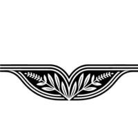 Elegant Botanical Ornament, Vintage Style Border, Laurel vector
