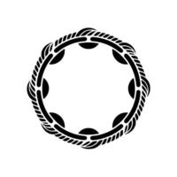 Stylized Circular Emblem, Minimalist, Vintage Texture vector