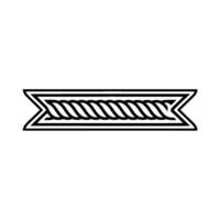 Linear Rope Border, Minimalist, Elegant Accent vector