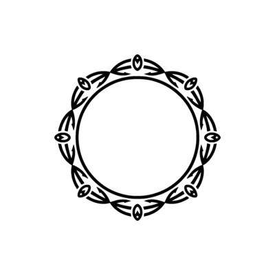 Intricate Celtic Circle Frame, Vintage, Minimalist Ornamentation