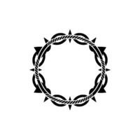 Intricate Nautical Border, Vintage Style vector