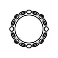 Nautical Circle Frame, Minimalist vector