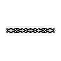 Intricate Celtic Knot Border, Vintage Style - Linear - Ornamental vector