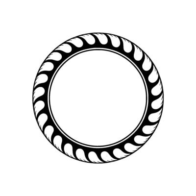 Stylized Circular Emblem, Minimalist